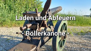 Böllerkanone Laden und Abfeuern Hinterlader Shooting with a cannon Bayern [upl. by Anastasius76]