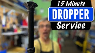 15 Minute Dropper Service Get That MTB Post Sliding Smoothly Again [upl. by Hagai]