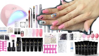 Beginner At Home Nails POLYGEL NAILS TUTORIAL COSCELIA [upl. by Gherardi]