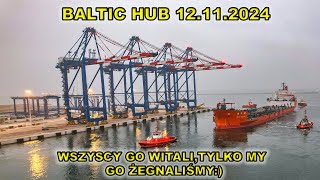 Baltic Hub 12112024Statekktóry przywiózł suwnice wypłynął z portu dzisiejszego poranka [upl. by Quint]