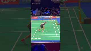 Was This Badminton Line Shot Really Out badminton badmintontournament bwf [upl. by Lanae]