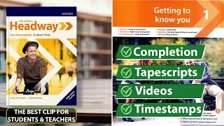 New Headway PreIntermediate 5th Edition  Unit 1 Getting to Know You  Students Book [upl. by Mumford174]