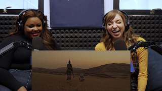 Nicole Byer and Lauren Lapkus watch Star Wars The Force Awakens Trailer Reaction [upl. by Ylra]