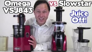 Omega VSJ 843 vs SlowStar Juicer Comparison Review  Juicing Carrots [upl. by Sarkaria]