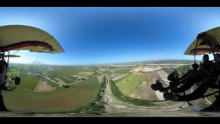 Ultralight plane 360 view flight [upl. by Sivram]