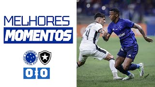 🦊⚽ MELHORES MOMENTOS  Cruzeiro 0 x 0 Botafogo [upl. by Giguere]