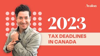 2023 Tax Deadlines  Personal Tax Deadlines  Corporate Tax Deadlines  GSTHST Deadlines [upl. by Tucky]