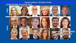 Elezioni politiche del 25 settembre 2022 Gli eletti in Sicilia alla Camera e Senato [upl. by Aseretairam143]