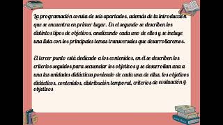 PROGRAMACIÓN DIDÁCTICA APARTADO 1 INTRODUCCIÓN Y JUSTIFICACIÓN [upl. by Rosette814]