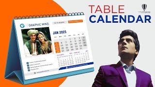 How to Create Table Calendar Design in CorelDraw  Calendar Design 2025  Calendar Wizard  Generate [upl. by Victor]