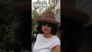 Fedora hat love fedorahat hat плетененаеднакука федорашапка [upl. by Anitteb]