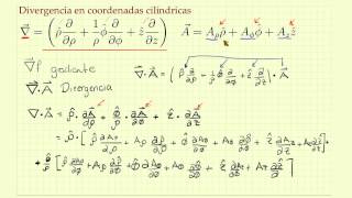 Video de la divergencia en cilíndricas  Demostración de la formula [upl. by Abekam386]