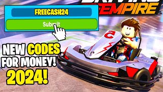 NEW ALL WORKING CODES FOR DRIVING EMPIRE IN 2024 ROBLOX DRIVING EMPIRE CODES [upl. by Oimetra]