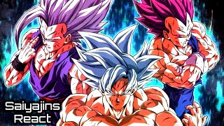 Saiyajins React Dbs ao Rap do Goku Vegeta e Gohan DBS  Evolução  AniRap [upl. by Edac]