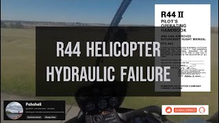 Hydraulic Failure  R44 Helicopter [upl. by Adnanref506]