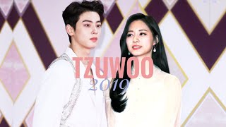 TZUWOO— Im Here  Eunwoo amp Tzuyu ISACKBS Song Festival 2019 moments ASTRO x TWICE [upl. by Nhguavahs]