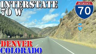 I 70 West  Denver to Silverthorne  Colorado  4K Highway Drive [upl. by Onivla266]