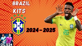 Dream league soccer Brazil kits 2024  2025🔵🟢🟡 [upl. by Ettezoj]