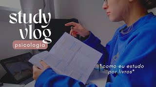 STUDY VLOG FACULDADE DE PSICOLOGIA  melhor método de estudo recordação ativa resumos e [upl. by Itraa]