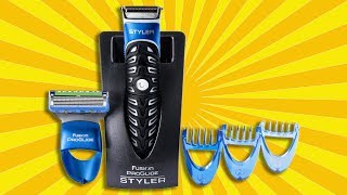 ► Gillette Fusion ProGlide Styler 3 in 1 REVIEW and EXAMPLE of USAGE [upl. by Ebba68]