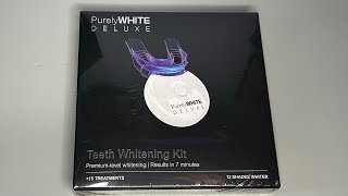 Unboxing Purely White Deluxe Teeth Whitening Kit [upl. by Assenna598]