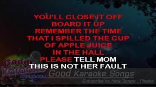 Adams Song  Blink 182 Lyrics KAraoke  goodkaraokesongscom [upl. by Ebner]