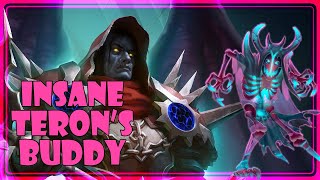 INSANE TERONS BUDDY  Hearthstone Battlegrounds  Teron Gorefiend [upl. by Furr]