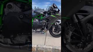 Kawasaki ninja H2 🔥😈 kawasakininjah2 ninjah2 ninja ytshorts shorts viralshorts tranding [upl. by Anirehtak1]