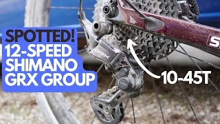 Unreleased 12spd Shimano GRX group spotted at Unbound Gravel [upl. by Carper]