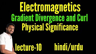 Gradient divergence and curl। gradient divergence and curl in hindi [upl. by Ariaet]