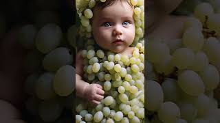 Adorable Grape Baby Dance Craze 🍇👶💥 AngoorNagri FruitDress Shorts DancingFruit [upl. by Hayton]