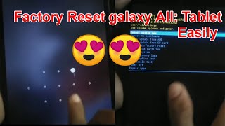 Samsung Galaxy Tab A Tablet How to Hard Reset if You Forgot the Password Easily [upl. by Evelc]