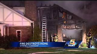 Symmes Twp home gutted in overnight fire [upl. by Yromas]