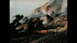 Iwo Jima  Mount Suribachi Gets An Artillary Pounding 1945 [upl. by Annavas193]