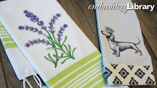 Embroidering on Tea Towels [upl. by Rodoeht771]