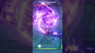 Hu Tao VS Electro Hypostasis but I did the Burst correct genshinimpact [upl. by Silsby]