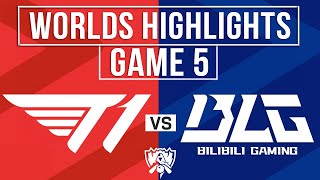 T1 vs BLG Highlights Game 5  Worlds 2024 Grand final  T1 vs Bilibili Gaming [upl. by Carolynne436]