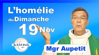 Évangile et homélie du Dimanche 19 Novembre  Avec Mgr Aupetit [upl. by Narra462]