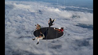 Jay Alvarrez puts trampoline in the sky 2024 [upl. by Rovner905]