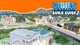 Making Our Starting Industry Look BEAUTIFUL In Cities Skylines  25 Tile Build Guide [upl. by Anawk]