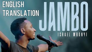 Israel MBONYIJAMBOEnglish translationLyrics video [upl. by Etna]