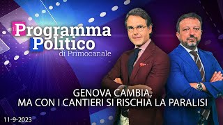 GENOVA CAMBIA MA CON I CANTIERI SI RISCHIA LA PARALISI  IL PROGRAMMA POLITICO DI PRIMOCANALE [upl. by Atidnan]