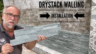 DryStack Walling Feature Wall Installation Guide 🌟🧱 porcelain blockwall [upl. by Hilton]