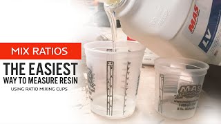 How to properly measure epoxy resin  21 Ratio Explained  How to use ratio mixing cups [upl. by Airdnaed353]