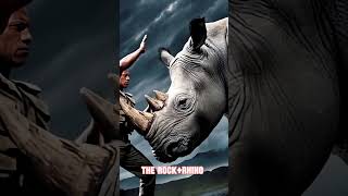 quotDwayne The Rock Johnson vs Rhino The Ultimate Showdownquotanimals hybridanimals [upl. by Ettedranreb]