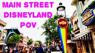 Main Street Disneyland POV  4k  Spring 2024 [upl. by Delaine]