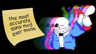 Friday Night Funkin  The Most Accurate Sans Mod Ever FNF MODS fnf short fnfmod fnfmods [upl. by Pokorny387]