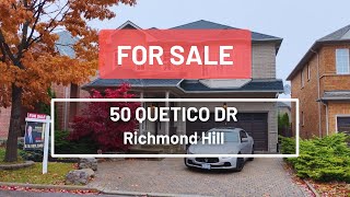 For Sale 50 Quetico Dr  Richmond Hill [upl. by Niletac]