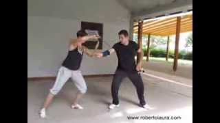 Traditional Italian Knife Fighting  private lesson  part 3 [upl. by Tecil751]