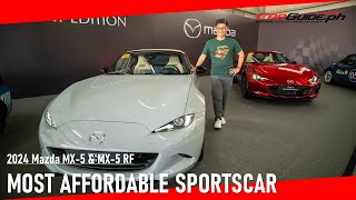 Whats New With The 2024 Mazda MX5  CarGuidePH [upl. by Larena]